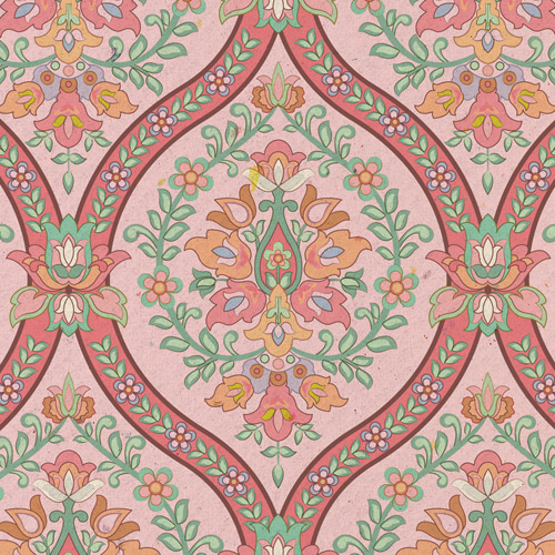 pattern_antique flower_pink